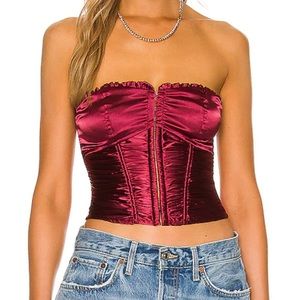 Corset Top in Wine